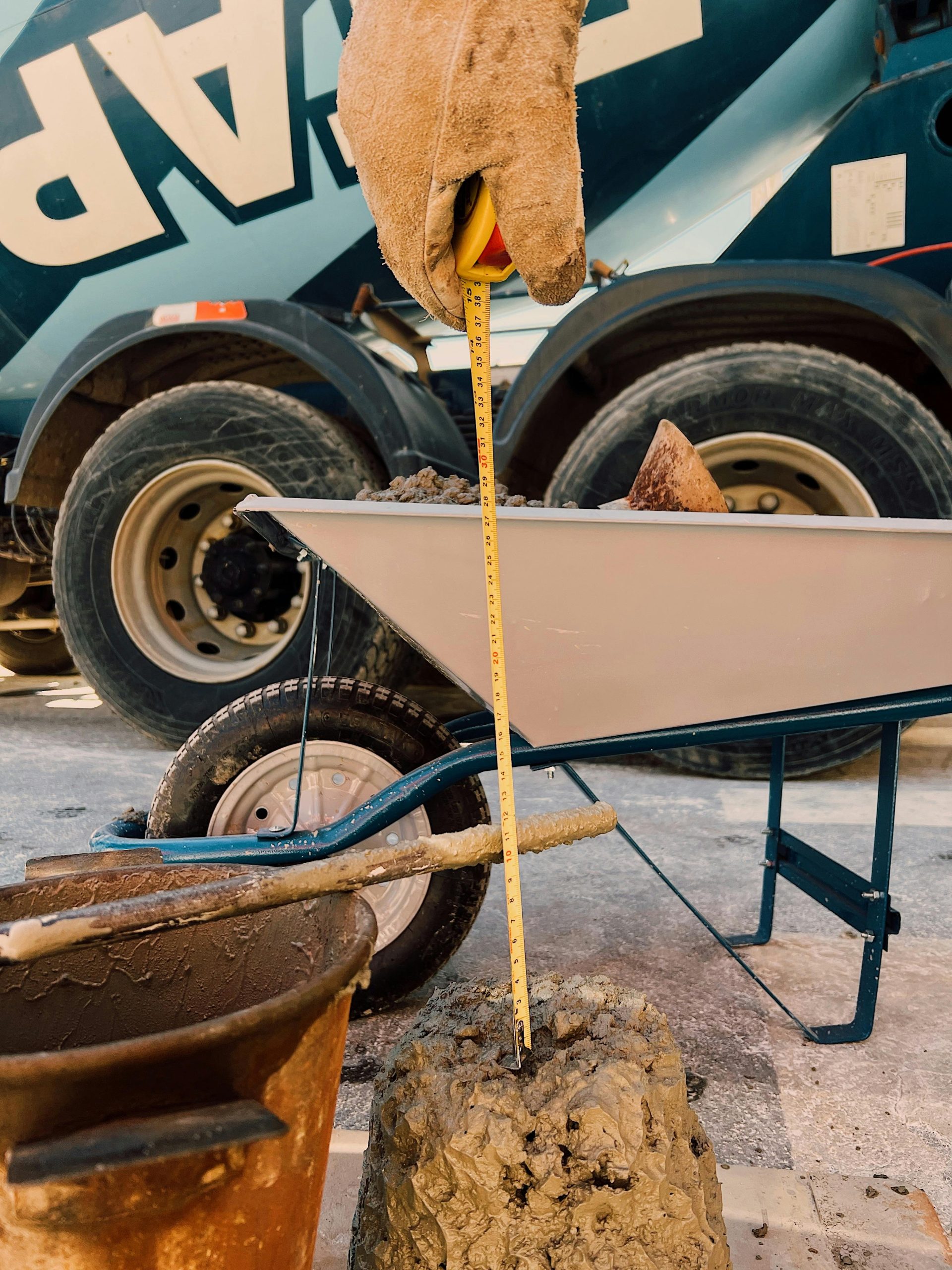 Nombre sacs béton prêts 1m2